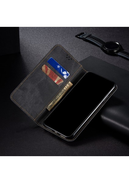 Xiaomi Mi 11 Lite Için Retro Deri Flip Cüzdan Standlı Kılıf (Yurt Dışından)