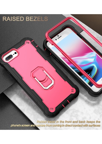 iPhone 7 Plus/8 Plus/6 Plus/6s Plus Için Shockproof Yerleşik Standlı Kılıf (Yurt Dışından)