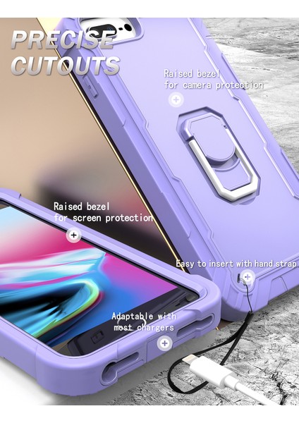 iPhone 7 Plus/8 Plus/6 Plus/6s Plus Için Shockproof Yerleşik Standlı Kılıf (Yurt Dışından)