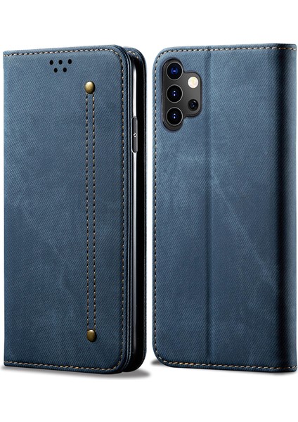 Samsung Galaxy A32 5g Için Retro Deri Flip Cüzdan Standlı Kılıf (Yurt Dışından)