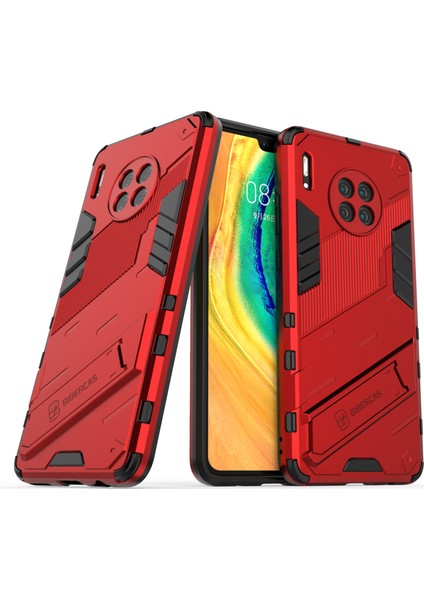 Huawei Mate 30 Için Standlı Ince Sert Pc Tpu Düşme Önleyici Koruyucu Kılıf (Yurt Dışından)