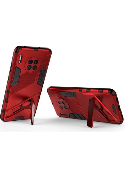 Huawei Mate 30 Için Standlı Ince Sert Pc Tpu Düşme Önleyici Koruyucu Kılıf (Yurt Dışından)