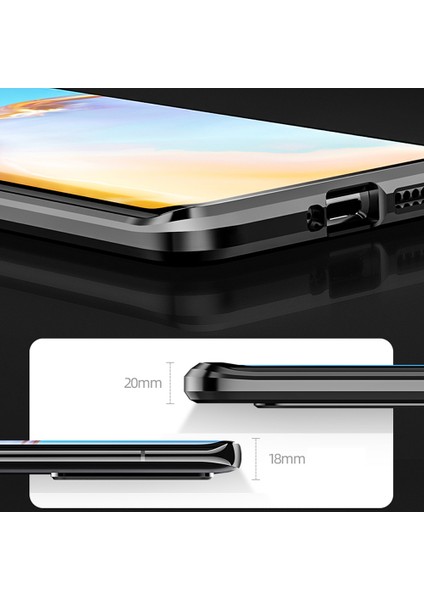 Huawei P40 Pro Için Manyetik Arkalı Önlü Tam Koruma Kamera Korumalı Temper Cam (Yurt Dışından) indirimleri