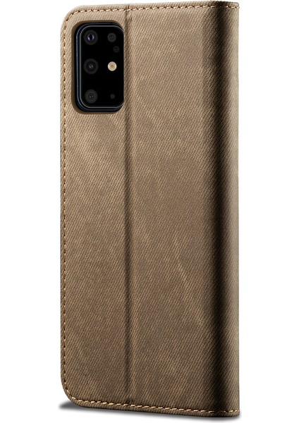 Samsung Galaxy S20 Plus Için Retro Deri Flip Cüzdan Standlı Kılıf (Yurt Dışından)