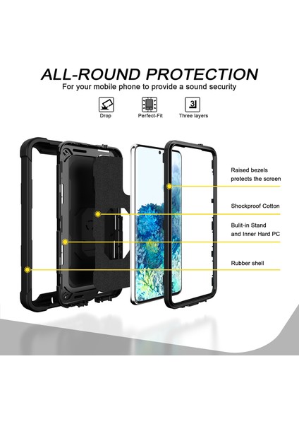Samsung Galaxy S20 Fe Için Shockproof Yerleşik Standlı Kılıf (Yurt Dışından) fiyatları
