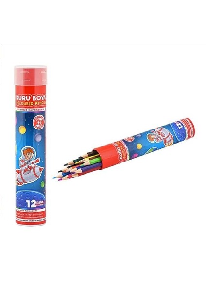 Kuru Boya 12 Renk Metal Tüp