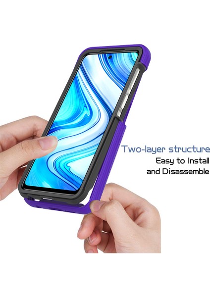 Xiaomi Redmi Note 9 Pro / 9s / 9 Pro Max Için Çift Katmanlı Şeffaf Bumper Shockproof Tam Koruma Kılıf (Yurt Dışından)