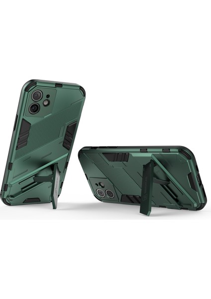 iPhone 12 Için Standlı Ince Sert Pc Tpu Düşme Önleyici Koruyucu Kılıf (Yurt Dışından) fırsatları