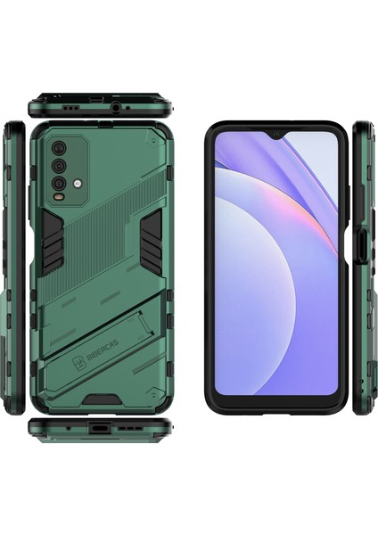 Redmi 9t / Redmi 9 Power Için Standlı Ince Sert Pc Tpu Düşme Önleyici Koruyucu Kılıf (Yurt Dışından)
