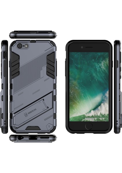 iPhone 6 / 6s Için Standlı Ince Sert Pc Tpu Düşme Önleyici Koruyucu Kılıf (Yurt Dışından)