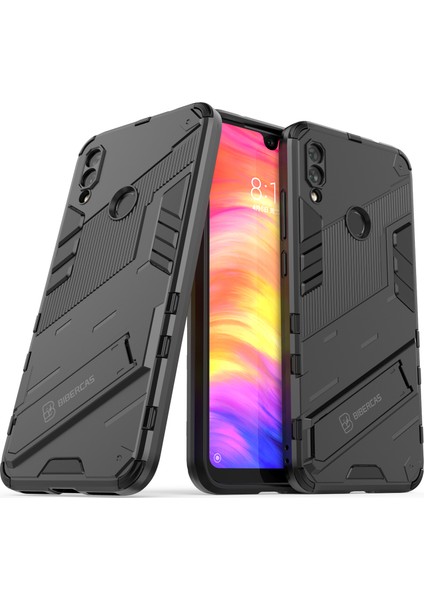Redmi Note 7 / Note 7 Pro Için Standlı Ince Sert Pc Tpu Düşme Önleyici Koruyucu Kılıf (Yurt Dışından)