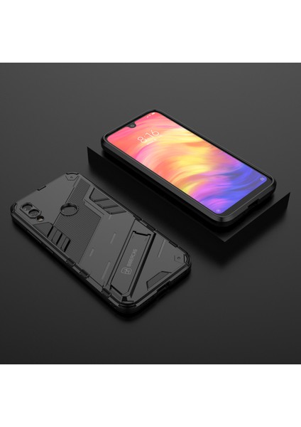 Redmi Note 7 / Note 7 Pro Için Standlı Ince Sert Pc Tpu Düşme Önleyici Koruyucu Kılıf (Yurt Dışından)