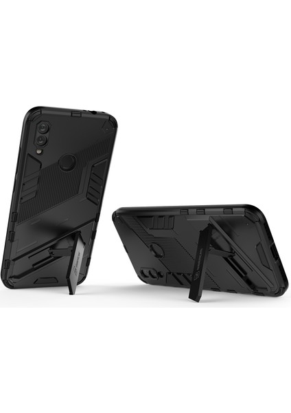 Redmi Note 7 / Note 7 Pro Için Standlı Ince Sert Pc Tpu Düşme Önleyici Koruyucu Kılıf (Yurt Dışından)