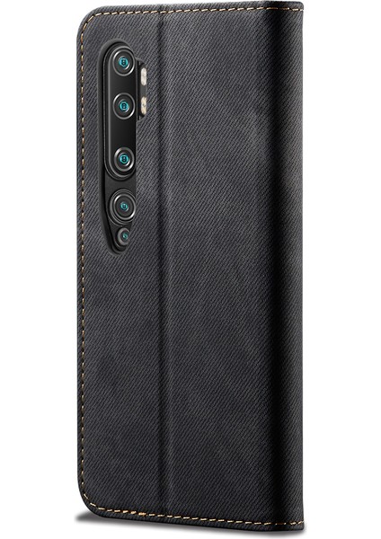 Xiaomi Mi Note 10 / Mi Note 10 Pro Için Retro Deri Flip Cüzdan Standlı Kılıf (Yurt Dışından)