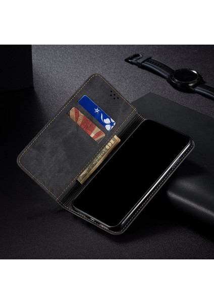 Xiaomi Mi Note 10 / Mi Note 10 Pro Için Retro Deri Flip Cüzdan Standlı Kılıf (Yurt Dışından)