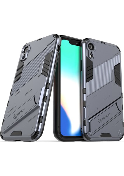 iPhone Xr Için Standlı Ince Sert Pc Tpu Düşme Önleyici Koruyucu Kılıf (Yurt Dışından)