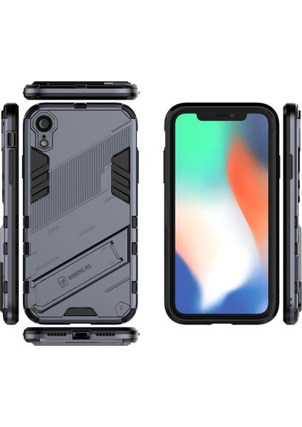 iPhone Xr Için Standlı Ince Sert Pc Tpu Düşme Önleyici Koruyucu Kılıf (Yurt Dışından) modelleri