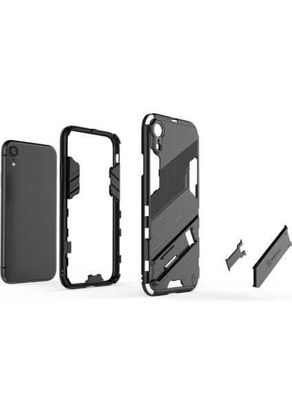 iPhone Xr Için Standlı Ince Sert Pc Tpu Düşme Önleyici Koruyucu Kılıf (Yurt Dışından) indirimleri