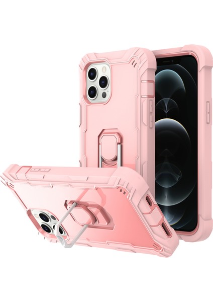 iPhone 12 Pro/iphone 12 Için Shockproof Yerleşik Standlı Kılıf (Yurt Dışından)