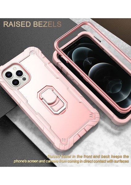 iPhone 12 Pro/iphone 12 Için Shockproof Yerleşik Standlı Kılıf (Yurt Dışından)