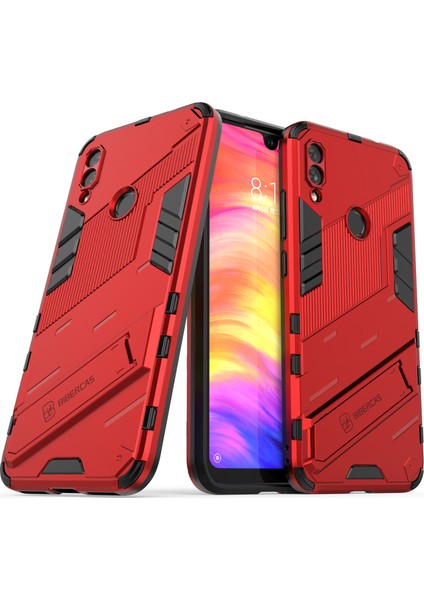 Redmi Note 7 / Note 7 Pro Için Standlı Ince Sert Pc Tpu Düşme Önleyici Koruyucu Kılıf (Yurt Dışından)