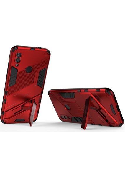 Redmi Note 7 / Note 7 Pro Için Standlı Ince Sert Pc Tpu Düşme Önleyici Koruyucu Kılıf (Yurt Dışından)