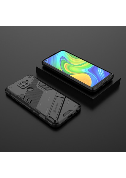 Redmi Note 9 Için Standlı Ince Sert Pc Tpu Düşme Önleyici Koruyucu Kılıf (Yurt Dışından)