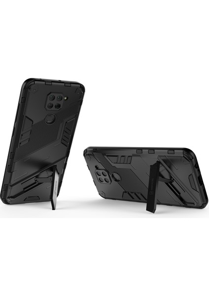 Redmi Note 9 Için Standlı Ince Sert Pc Tpu Düşme Önleyici Koruyucu Kılıf (Yurt Dışından)