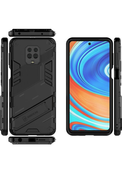 Redmi Note 9 Pro / 9s / 9 Pro Max Için Standlı Ince Sert Pc Tpu Düşme Önleyici Koruyucu Kılıf (Yurt Dışından)