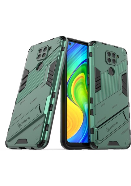 Redmi Note 9 Için Standlı Ince Sert Pc Tpu Düşme Önleyici Koruyucu Kılıf (Yurt Dışından)