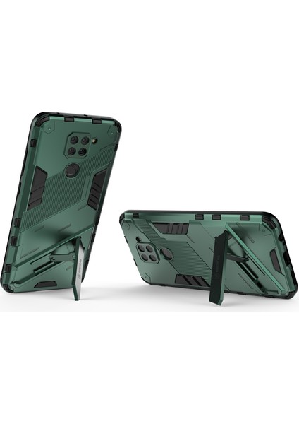 Redmi Note 9 Için Standlı Ince Sert Pc Tpu Düşme Önleyici Koruyucu Kılıf (Yurt Dışından)