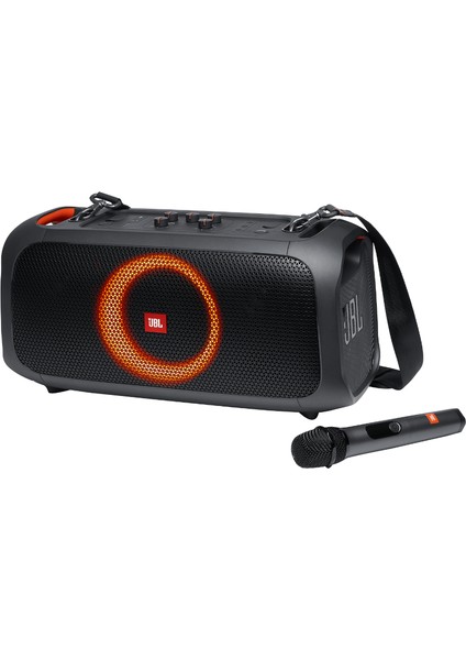 Partybox GO, Bluetooth Hoparlör, IPX4, Siyah Mikrofon Hediyeli