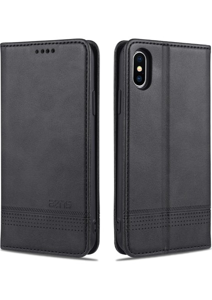 iPhone x / iPhone Xs Için Flip Manyetik Tpu Standlı Kılıf (Yurt Dışından)