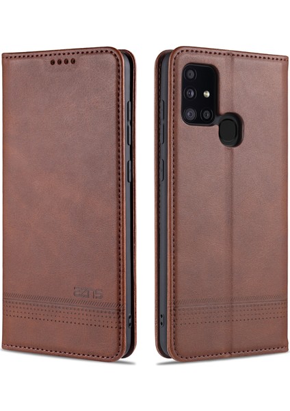 Samsung Galaxy A21S Için Flip Manyetik Tpu Standlı Kılıf (Yurt Dışından)