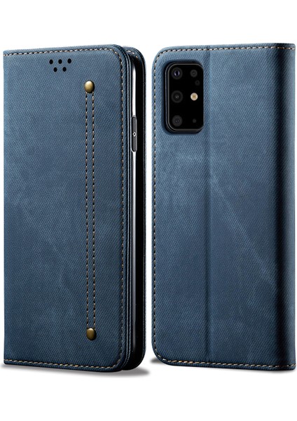 Samsung Galaxy S20 Plus Için Retro Deri Flip Cüzdan Standlı Kılıf (Yurt Dışından)