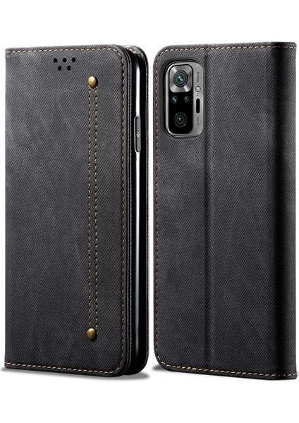 Xiaomi Redmi Note 10 4g / Note 10S Için Retro Deri Flip Cüzdan Standlı Kılıf (Yurt Dışından)