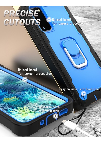 Samsung Galaxy S20 Fe Için Shockproof Yerleşik Standlı Kılıf (Yurt Dışından) fırsatları