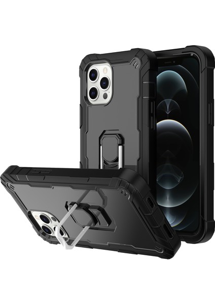 iPhone 12 Pro/iphone 12 Için Shockproof Yerleşik Standlı Kılıf (Yurt Dışından)