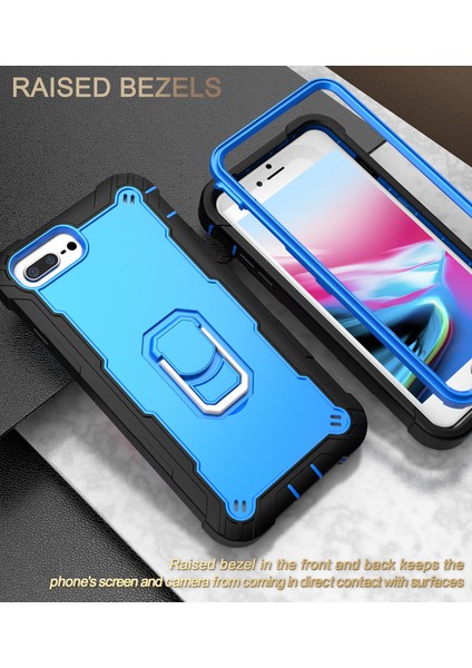 iPhone 7 Plus/8 Plus/6 Plus/6s Plus Için Shockproof Yerleşik Standlı Kılıf (Yurt Dışından)