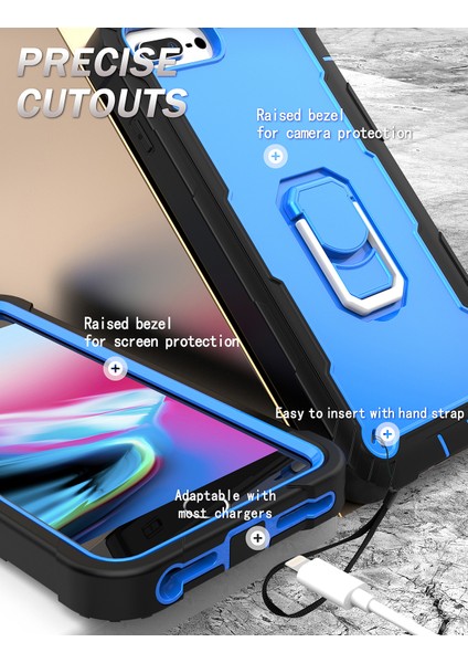 iPhone 7 Plus/8 Plus/6 Plus/6s Plus Için Shockproof Yerleşik Standlı Kılıf (Yurt Dışından)