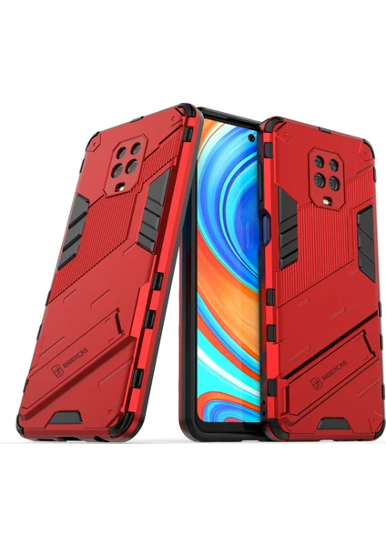 Redmi Note 9 Pro / 9s / 9 Pro Max Için Standlı Ince Sert Pc Tpu Düşme Önleyici Koruyucu Kılıf (Yurt Dışından)