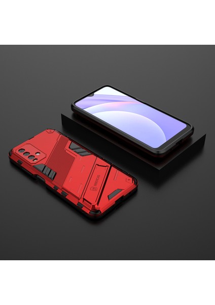 Redmi 9t / Redmi 9 Power Için Standlı Ince Sert Pc Tpu Düşme Önleyici Koruyucu Kılıf (Yurt Dışından)