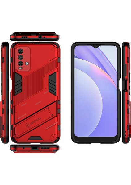 Redmi 9t / Redmi 9 Power Için Standlı Ince Sert Pc Tpu Düşme Önleyici Koruyucu Kılıf (Yurt Dışından)