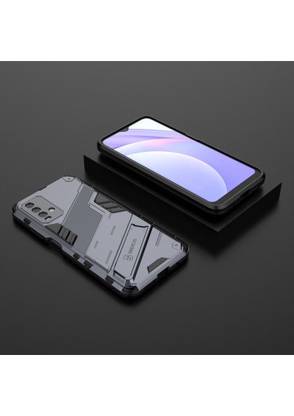 Redmi 9t / Redmi 9 Power Için Standlı Ince Sert Pc Tpu Düşme Önleyici Koruyucu Kılıf (Yurt Dışından)