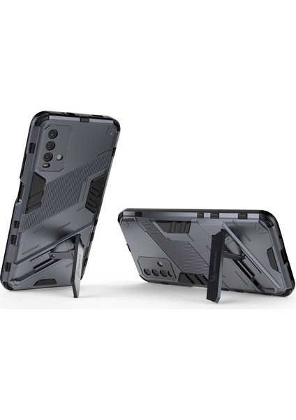 Redmi 9t / Redmi 9 Power Için Standlı Ince Sert Pc Tpu Düşme Önleyici Koruyucu Kılıf (Yurt Dışından)