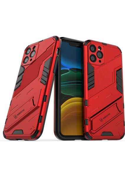 iPhone 11 Pro Max Için Standlı Ince Sert Pc Tpu Düşme Önleyici Koruyucu Kılıf (Yurt Dışından)