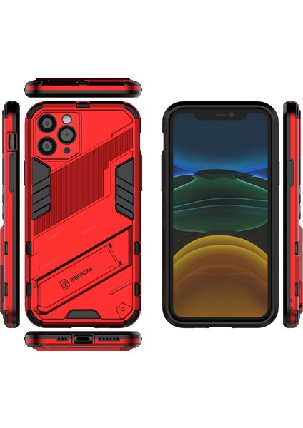 iPhone 11 Pro Max Için Standlı Ince Sert Pc Tpu Düşme Önleyici Koruyucu Kılıf (Yurt Dışından)