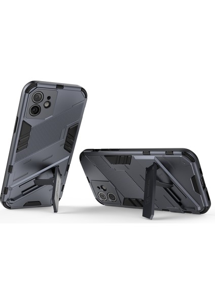 iPhone 12 Için Standlı Ince Sert Pc Tpu Düşme Önleyici Koruyucu Kılıf (Yurt Dışından) fırsatları