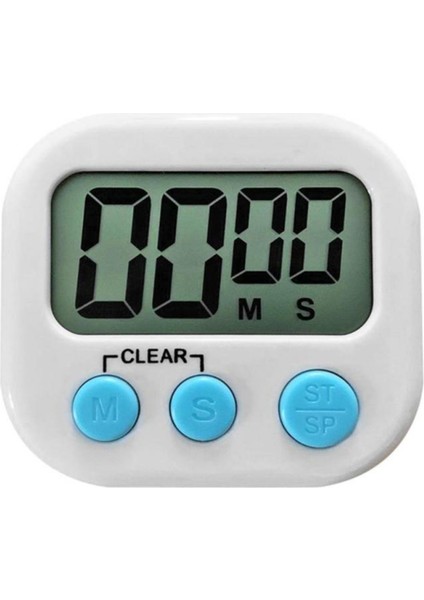 Zauss Dijital Ekranlı Alarmlı Mıknatıslı Mutfak Zamanlayıcı Fırın Timer