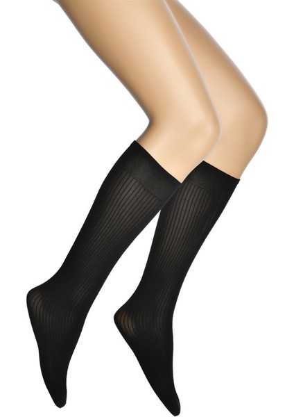 Fitilli Dizaltı Kadın Çorap